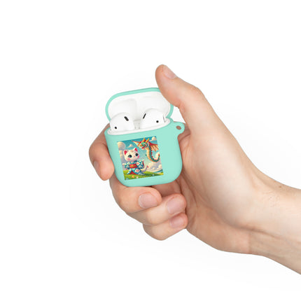 Geisha Kitten and the Dragon Kite AirPods and AirPods Pro Case