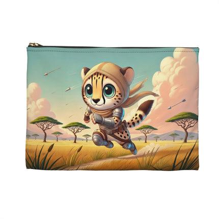 The Swift Cheetah Flat Pouch – Speed, Adventure & Bold Savanna Spirit