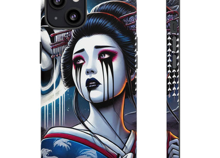 Geisha’s Black Ink Tears Phone Cases