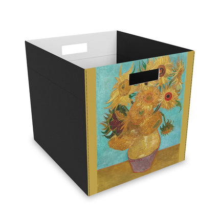 Vase with Twelve Sunflowers by Vincent Van Gogh Felt Storage Box