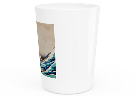 The Great Wave off Kanagawa by Katsushika Hokusai Ceramic Shot Glass