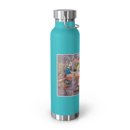 A Fairy's Whimsical Tea Party Copper Vacuum Insulated Bottle, 22 oz