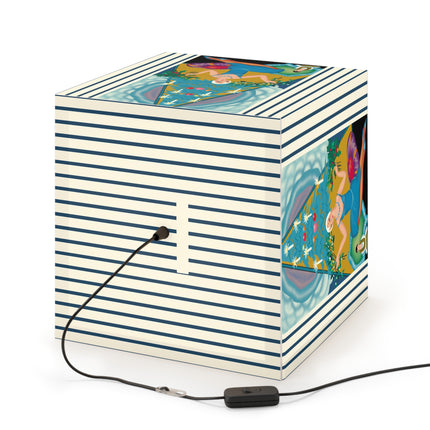 Art Deco Christmas Enchantment Light Cube Lamp