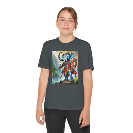 Cyberpunk Elephant Youth Competitor Tee