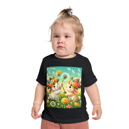 Springtime Bunny Friends Baby T-Shirt – Playful Moments in Bloom