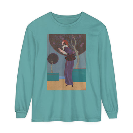 Les Lucioles by Charles Martin Garment-dyed Long Sleeve T-Shirt