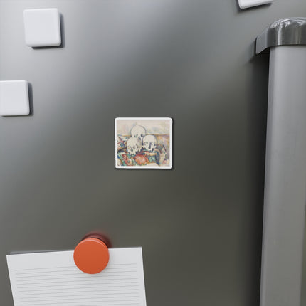 The Three Skulls by Paul Cézanne Die-Cut Magnets (5 Sizes)