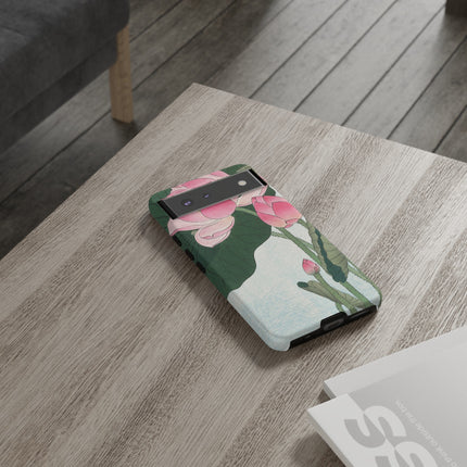 Blooming Lotus Flowers by Ohara Koson Phone Cases