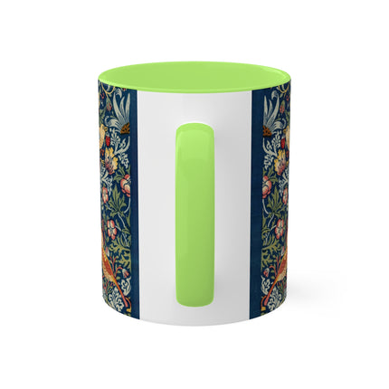 Strawberry Thief by William Morris Colorful Mugs, 11oz