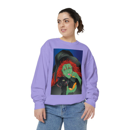 Mirror, Mirror A Witch's Touch Unisex Garment-Dyed Sweatshirt