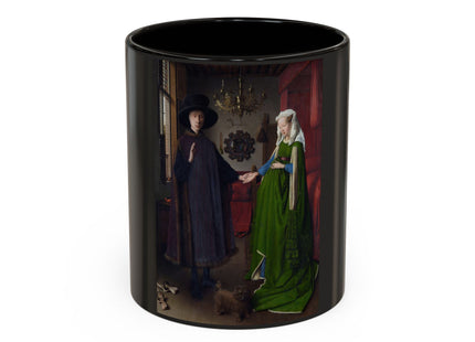 Arnolfini Portrait by Jan Van Eyck Colorful Mugs (11oz, 15oz)