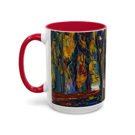In the Park of St. Cloud by Wassily Kandinsky Colorful Mugs (11oz, 15oz)