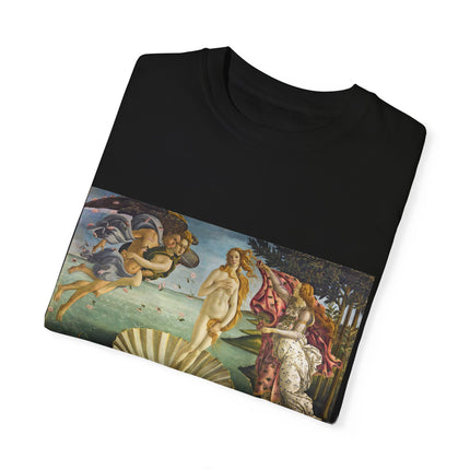 Birth of Venus by Sandro Botticelli Unisex Garment-Dyed T-shirt