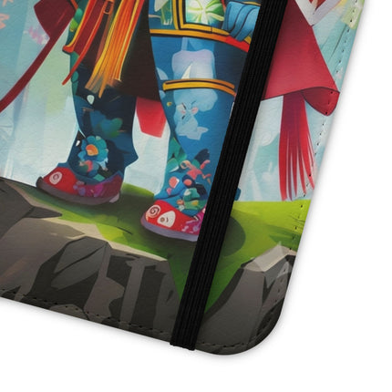 🐘⚔️ Cyberpunk Elephant Samurai Flip Case – Ancient Wisdom & Neon Power