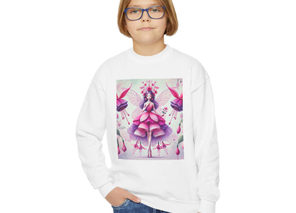 Fuchsia Fairy Youth Crewneck Sweatshirt