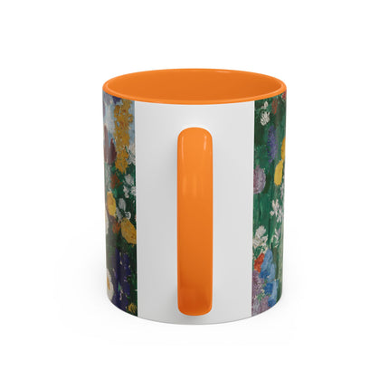 Flowers on the Mountain by August Babberger Colorful Mugs (11oz, 15oz)