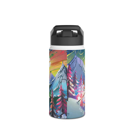 Cyberpunk Panda Stainless Steel Water Bottle