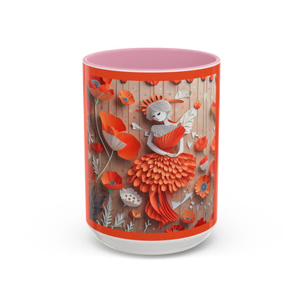 Poppy Fairy Colorful Mugs (11oz, 15oz)