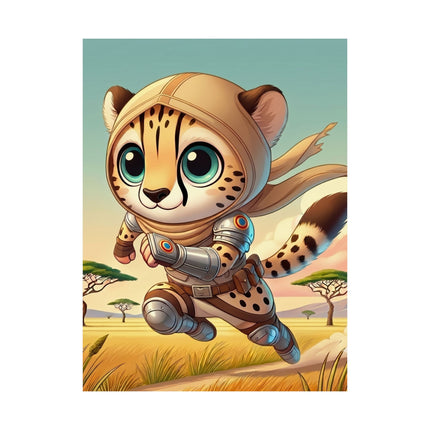 🐆⚡ Swift Cheetah Matte Vertical Poster – Speed, Adventure & Untamed Energy