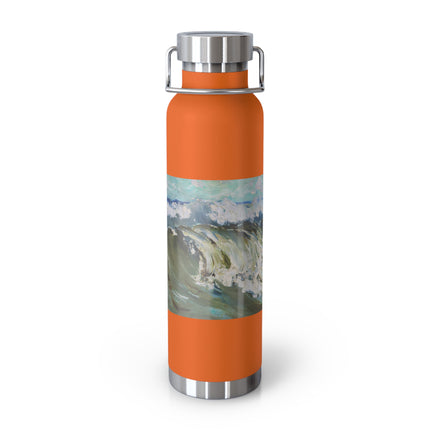 The Wave by Karl Hagemeister Copper Vacuum Insulated Bottle, 22oz