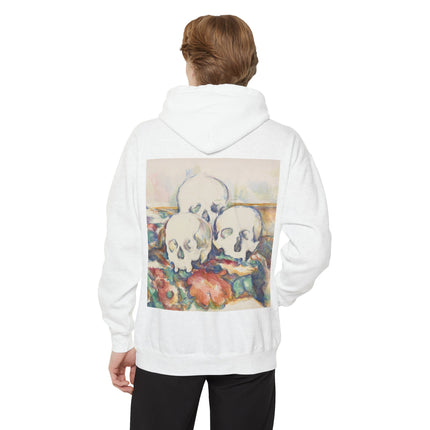 The Three Skulls by Paul Cézanne Unisex Garment-Dyed Hoodie