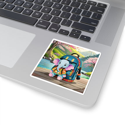 Baby Elephant Kiss-Cut Stickers (4 Sizes)