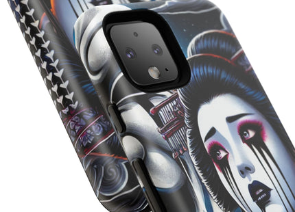 Geisha’s Black Ink Tears Phone Cases