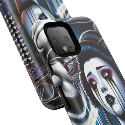 Geisha’s Black Ink Tears Phone Cases