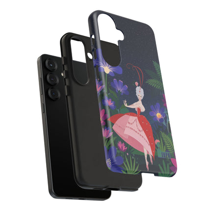🌺✨ The Lady Of The Starlit Enchanted Garden Phone Case – Art Deco Floral Fantasy