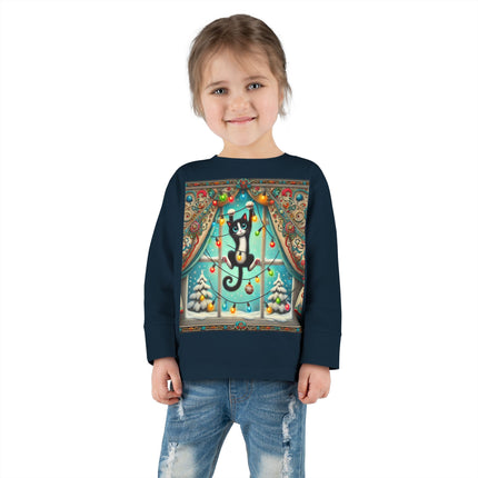 Mischief in Tinselland Toddler Long Sleeve Tee
