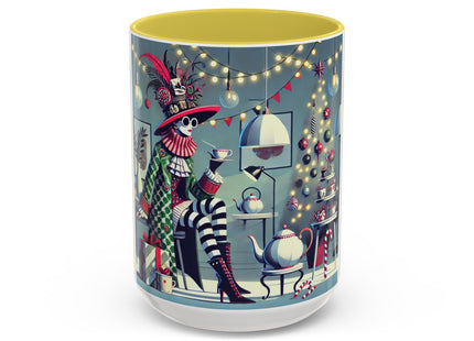 Whimsical Christmas Tea Party Colorful Mugs (11oz, 15oz)