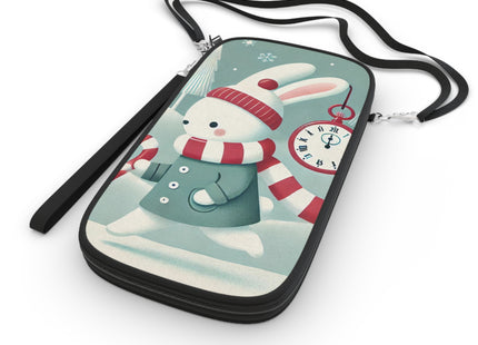 Candy Cane Timekeeper Bunny Passport Wallet