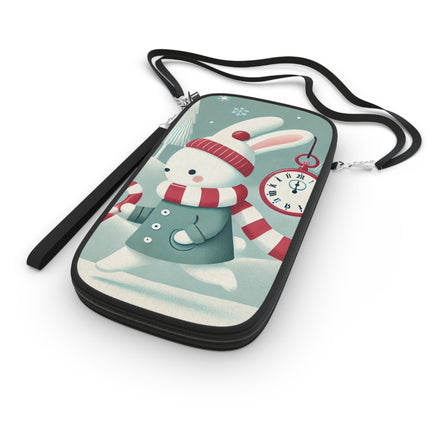 Candy Cane Timekeeper Bunny Passport Wallet