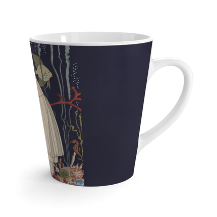 L'Etourdissant Petit Poisson (The Dazzling Little Fish) by George Barbier Latte Mug