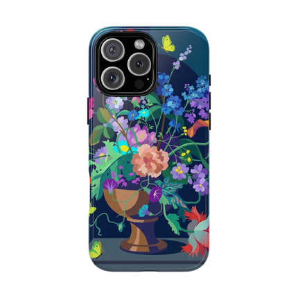 Midnight Floral Reverie Phone Case – Vibrant Bloom & Enchanted Beauty