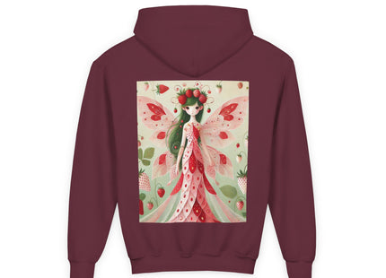 Strawberry Fairy Delight Youth Heavy Blend Hooded Sweatshirt