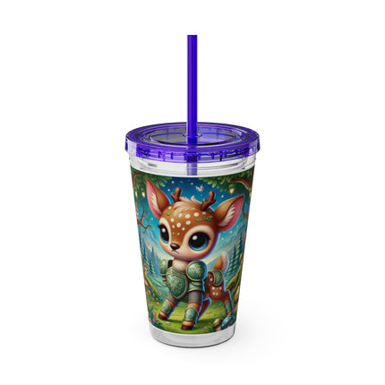 Fawn Defender Sunsplash Tumbler with Straw, 16oz