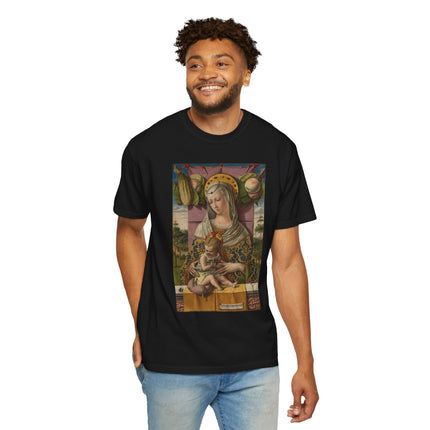 Madonna and Child by Carlo Crivelli Unisex Garment-Dyed T-shirt