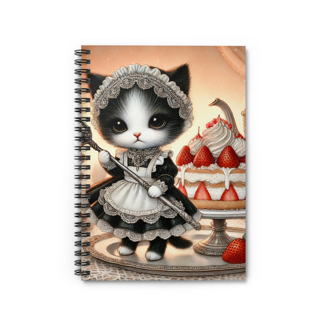 The Patisserie Kitten Spiral Notebook – Ruled Line