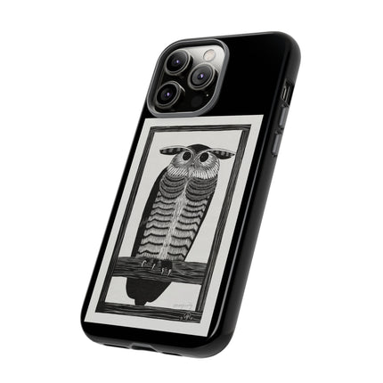 Horned Owl by Samuel Jessurun de Mesquita Phone Cases