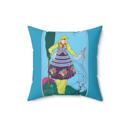 Exquisite Elegance by Umberto Brunelleschi Spun Polyester Square Pillow