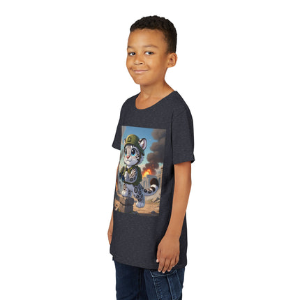 Snow Leopard Lookout Youth Short Sleeve Tee
