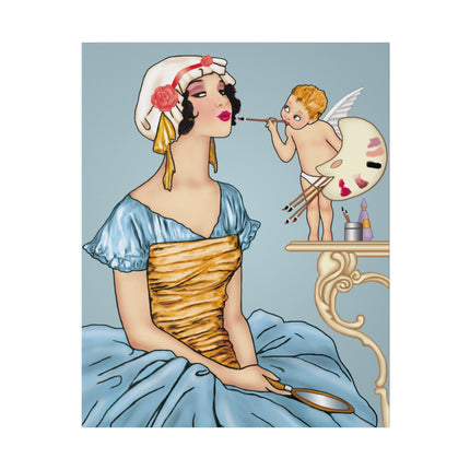 The Fairy’s Reflection – A Vintage Portrait of Charm