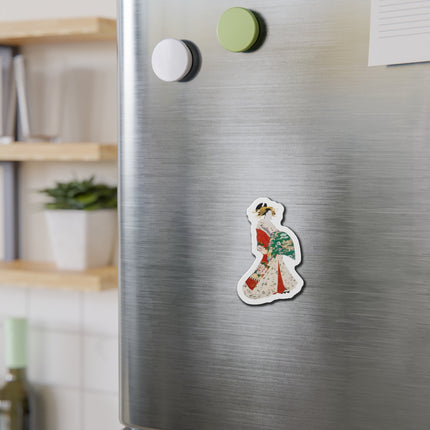 Japanese Woman by Hosoda Eishi Die-Cut Magnets (5 Sizes)