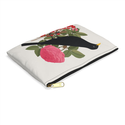 Blackbird & Rose Accessory Pouch – Timeless Beauty & Elegant Charm