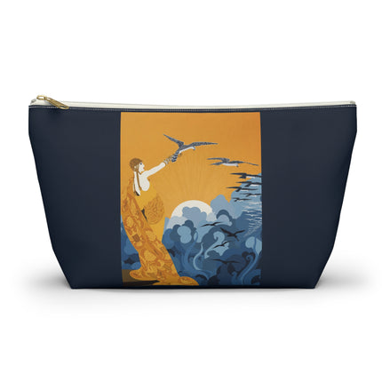 Falcon Mistress Cosmetic Bag – Art Deco Power & Golden Freedom