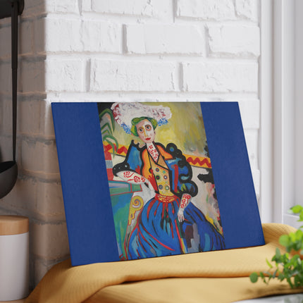 A Mulher by Amadeo de Souza-Carosa Glass Cutting Board