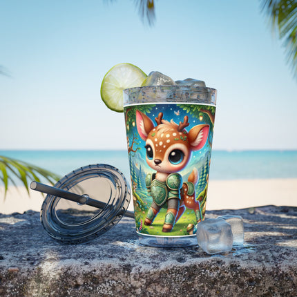 Fawn Defender Sunsplash Tumbler with Straw, 16oz