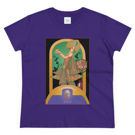 October & Opal, Tourmaline (from the Gem Series) by Sofia Chiostri Women's Midweight Cotton Tee