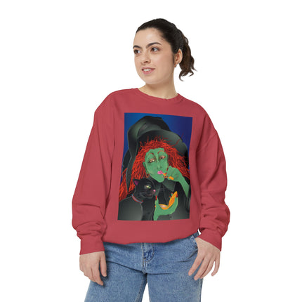 Mirror, Mirror A Witch's Touch Unisex Garment-Dyed Sweatshirt